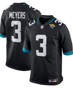 Alternative view of Jakobi Meyers Jacksonville Jaguars Nike Alternate  Game Jersey -  Black/Teal