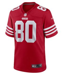 Alternative view of Jerry Rice San Francisco 49ers Nike Retired Game Player Jersey - Scarlet