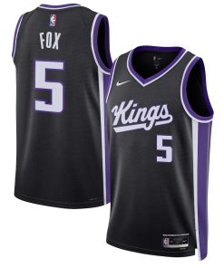 De'Aaron Fox Sacramento Kings Nike Unisex Swingman Jersey - Association Edition - Black