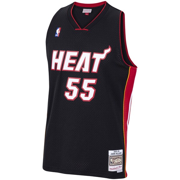 Jason Williams Miami Heat 2005/06 Hardwood Classics Swingman Jersey - Black - Image 2