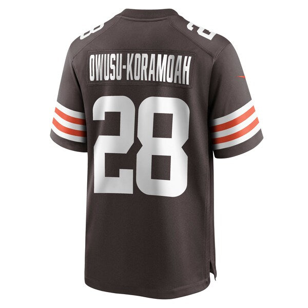 Jeremiah Owusu-Koramoah Cleveland Browns Nike Game Jersey - Brown - Image 3
