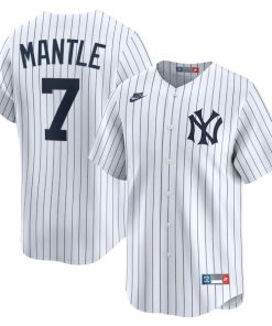 Mickey Mantle New York Yankees Nike Throwback Cooperstown Collection Limited Jersey - White