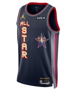 Alternative view of Jordan Brand Unisex 2025 NBA All-Star Game Swingman Pick-A-Player Jersey - Navy
