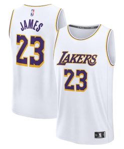 LeBron James Los Angeles Lakers  Youth Fast Break Replica Player Jersey - Association Edition - White
