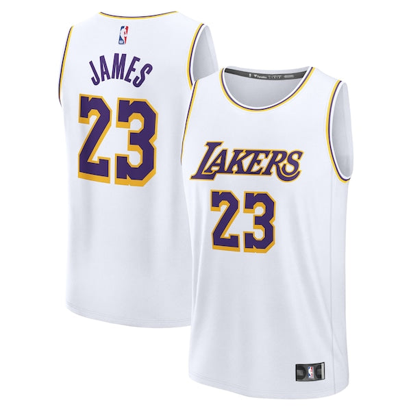 LeBron James Los Angeles Lakers Youth Fast Break Replica Player Jersey - Association Edition - White