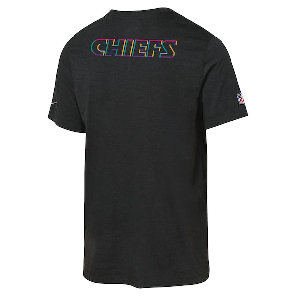 Kansas City Chiefs Nike Youth 2025 NFL Crucial Catch Tri-Blend Dri-FIT T-Shirt - Black - Image 3