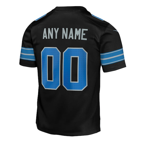 Detroit Lions Nike Youth Alternate Custom Game Jersey - Black - Image 3