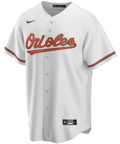Alternative view of Baltimore Orioles Nike Home Replica Custom Jersey - White