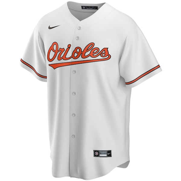 Baltimore Orioles Nike Home Replica Custom Jersey - White - Image 2