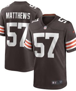 Clay Matthews Cleveland Browns Nike Game Retired Player Jersey - Brown