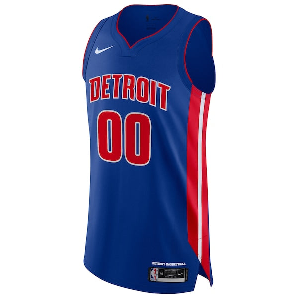 Detroit Pistons Nike Authentic Custom Jersey Blue - Icon Edition - Image 2