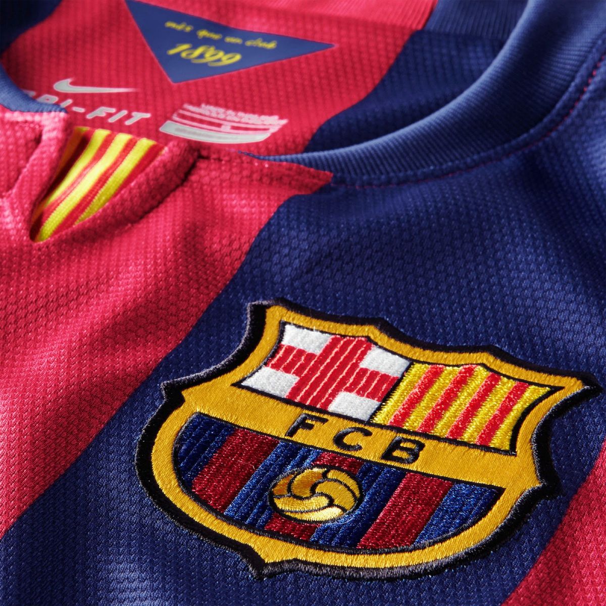 Barcelona 2014-15 Home Vintage Jersey - Image 2