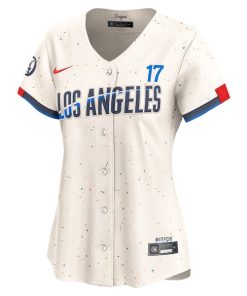 Alternative view of Shohei Ohtani Los Angeles Dodgers Nike Women's 2024 City Connect Limited Player Jersey - Cream