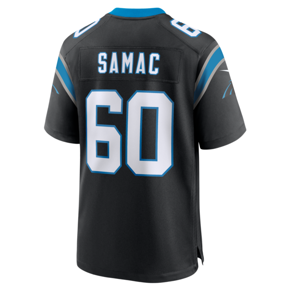 Nick Samac Carolina Panthers Nike Team Game Jersey - Black - Image 3
