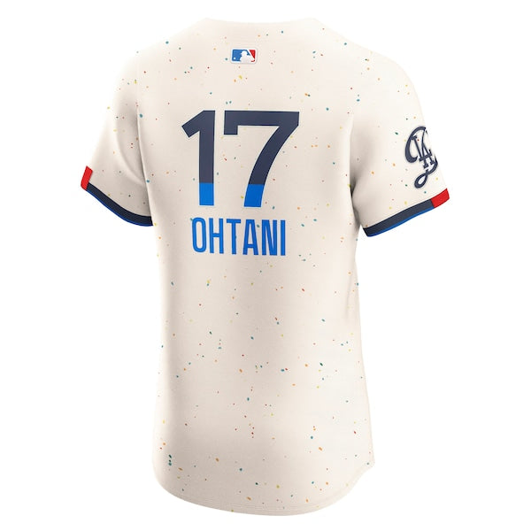 Shohei Ohtani Los Angeles Dodgers Nike City Connect Elite Jersey - Cream - Image 3