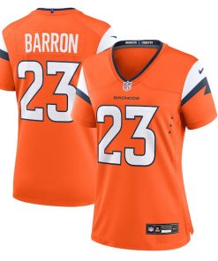 Jahdae Barron Denver Broncos Nike Women's Team Game Jersey -  Orange