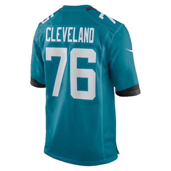 Ezra Cleveland Jacksonville Jaguars Nike Game Jersey - Teal - Image 3