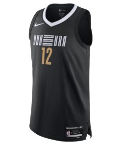 Alternative view of Nike Ja Morant Memphis Grizzlies  Authentic Jersey - City Edition - Black