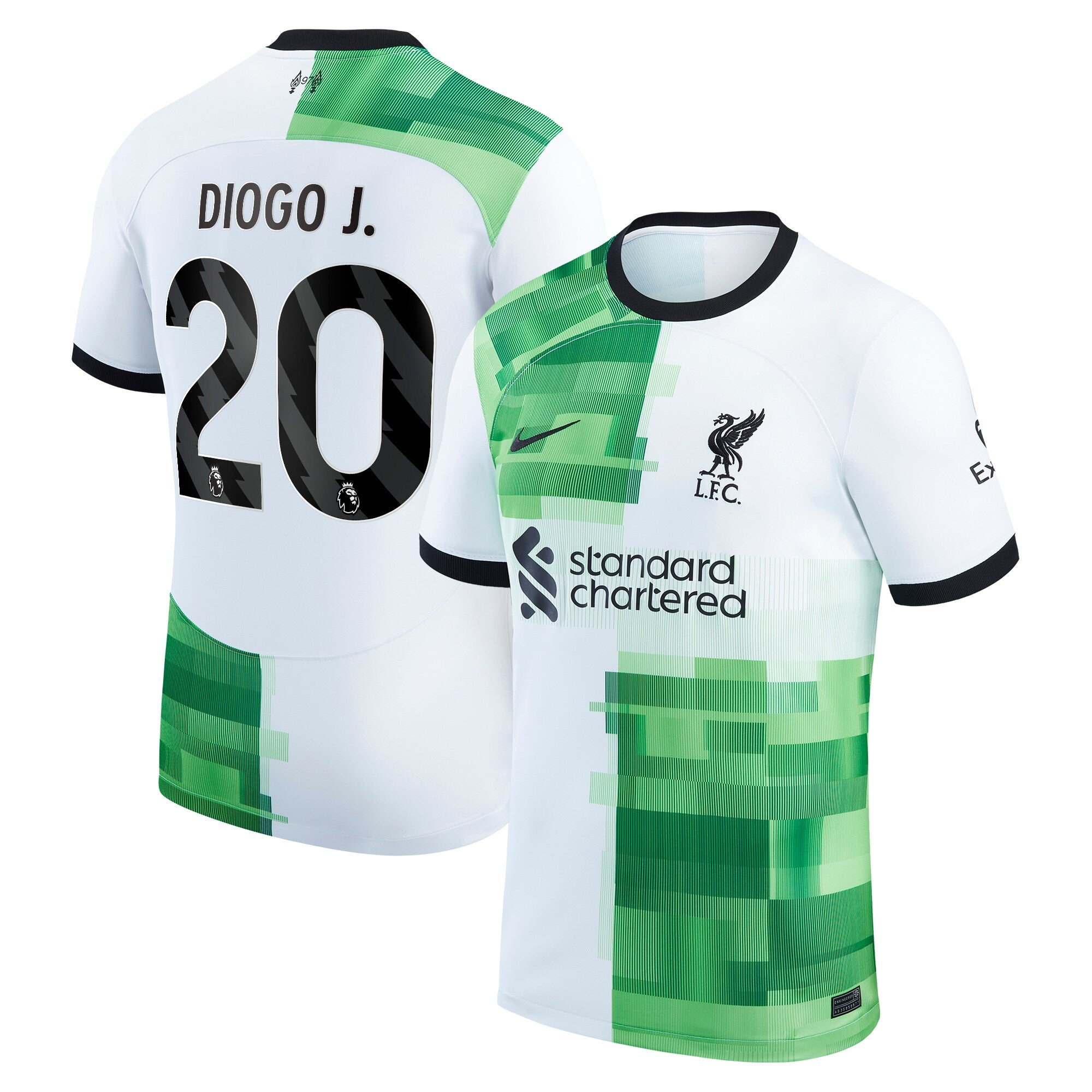 Diogo Jota Liverpool Nike 2023/24 Home Replica Player Jersey - Red/White - Image 5
