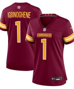 Noah Igbinoghene Washington Commanders Nike Women's  Game Jersey -  Burgundy