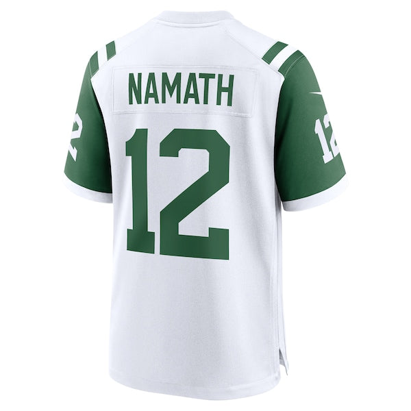 Joe Namath New York Jets Nike Classic Alternate Retired Player Game Jersey - White - Image 4