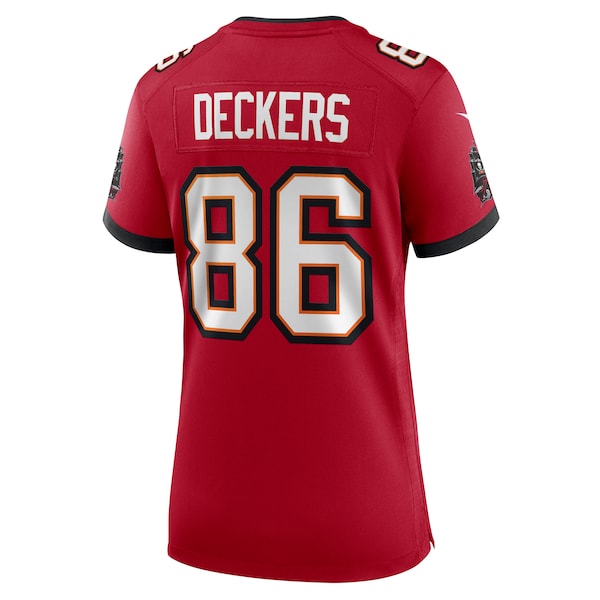 Evan Deckers Tampa Bay Buccaneers Nike Women's Game Jersey - Red - Image 4
