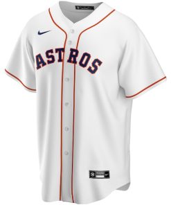 Alternative view of Houston Astros Nike Home Pick-A-Player Retired Roster Replica Jersey - White