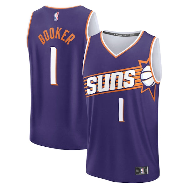 Devin Booker Phoenix Suns Youth Fast Break Player Jersey - Icon Edition - Purple