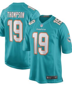 Alternative view of Skylar Thompson Miami Dolphins Nike Game Player Jersey - Aqua/White