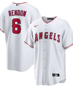 Alternative view of Anthony Rendon Los Angeles Angels Nike Home Replica Player Name Jersey - White/Red