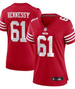 Matt Hennessy San Francisco 49ers Nike Women's Team Game Jersey -  Scarlet