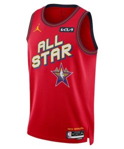 Alternative view of Jordan Brand Unisex 2025 NBA All-Star Game Swingman Pick-A-Player Jersey - Red
