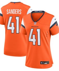 Drew Sanders Denver Broncos Nike Women's Team Game Jersey -  Orange