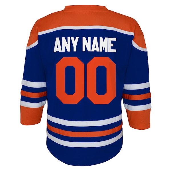 Edmonton Oilers Youth Home Replica Custom Jersey - Royal - Image 3