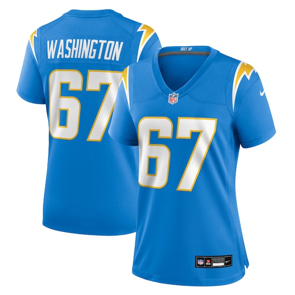 Savion Washington Los Angeles Chargers Nike Women's Team Game Jersey - Powder Blue