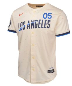 Alternative view of Freddie Freeman Los Angeles Dodgers Nike Youth 2024 City Connect Limited Player Jersey - Cream