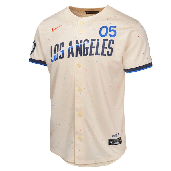 Freddie Freeman Los Angeles Dodgers Nike Youth 2024 City Connect Limited Player Jersey - Cream - Image 2