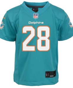 Alternative view of De¡¯Von Achane Miami Dolphins Nike Preschool Team Game Jersey - Aqua