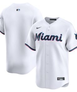 Miami Marlins Nike Home Limited Jersey - White