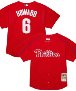 Ryan Howard Philadelphia Phillies  Cooperstown Collection Batting Practice Jersey?¨C Red