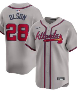 Matt Olson Atlanta Braves Nike Away Limited Player Jersey - Gray/White