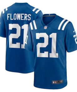 Dallis Flowers Indianapolis Colts Nike Game Jersey -  Royal