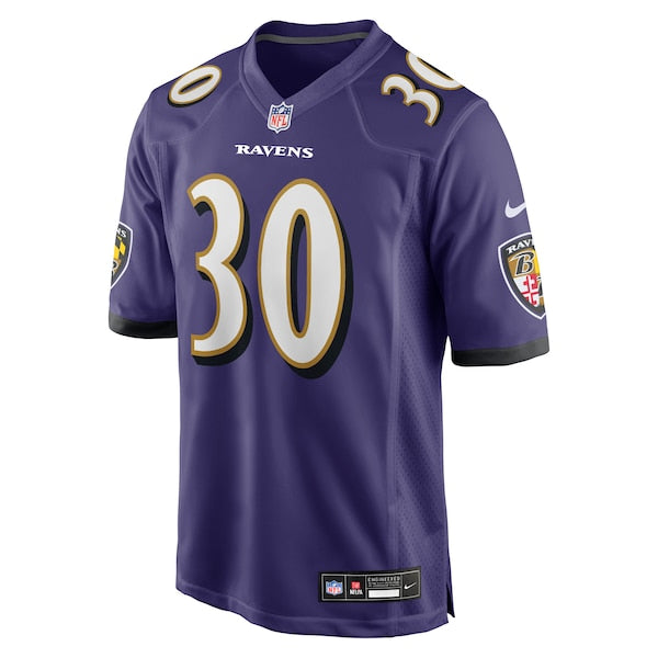 Reuben Lowery III Baltimore Ravens Nike Team Game Jersey - Purple - Image 2