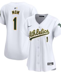 Oakland Athletics Nike Women's #1 Mom Home Limited Jersey - White
