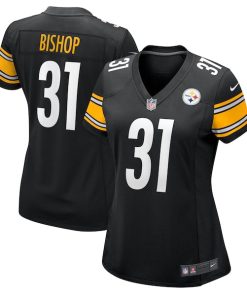Alternative view of Beanie Bishop Pittsburgh Steelers Nike Women's  Game Jersey -  Black