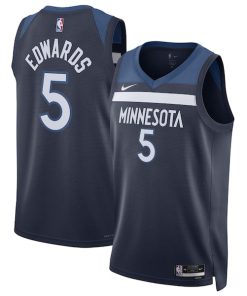 Anthony Edwards Minnesota Timberwolves Nike Unisex Swingman Jersey - Icon Edition - Navy