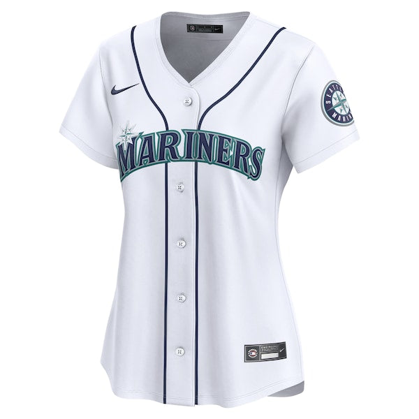Seattle Mariners Nike Women's 2024 Jackie Robinson Day Home Limited Jersey?ยจC White - Image 2