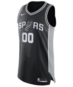 Alternative view of San Antonio Spurs Nike Authentic Custom Jersey Black - Icon Edition