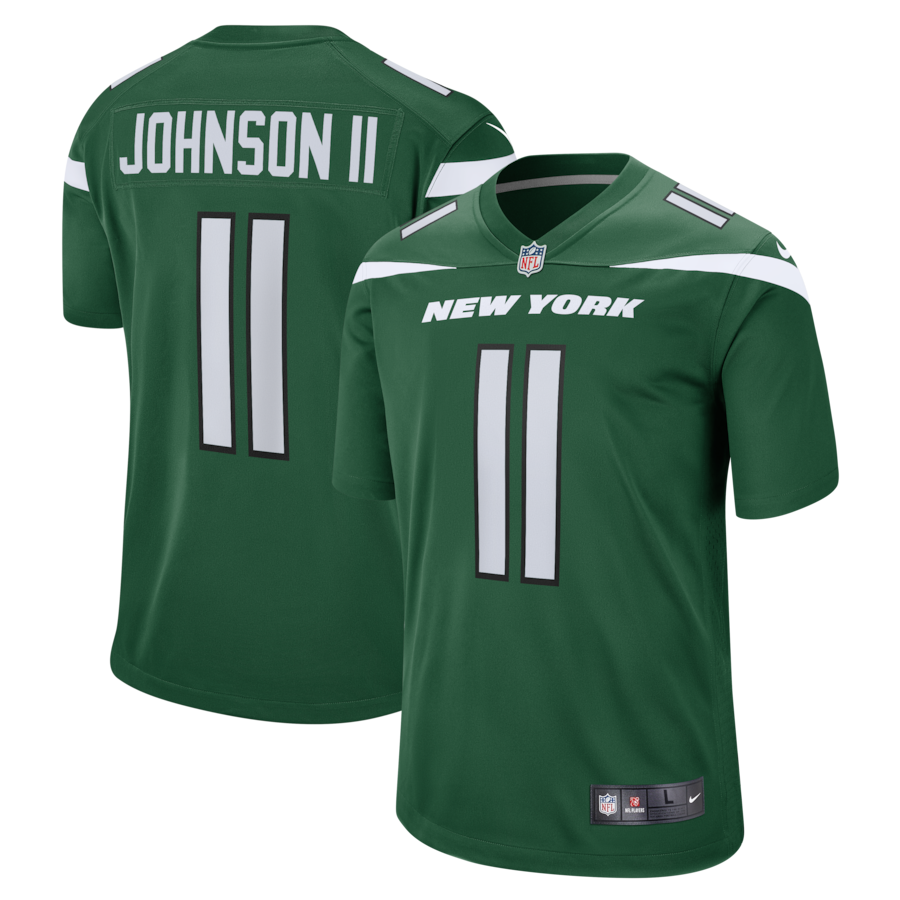 Jermaine Johnson II New York Jets Nike Alternate Game Jersey - Spotlight White/Green - Image 6