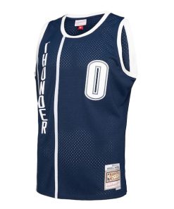 Alternative view of Russell Westbrook Oklahoma City Thunder 2015/16 Swingman Jersey - Blue